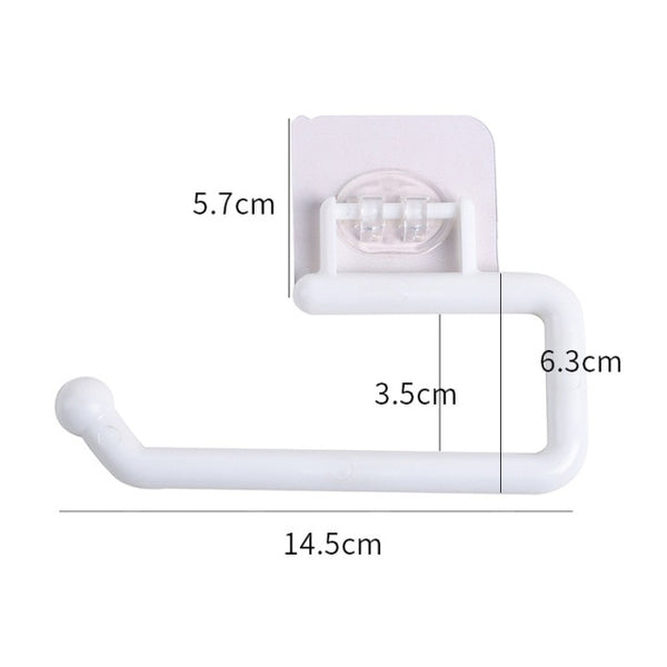 Kitchen Tissue Holder Hanging Toilet Roll Paper Towel Holder Rack Kitchen Bathroom Cabinet Door Hook Holder Organizer